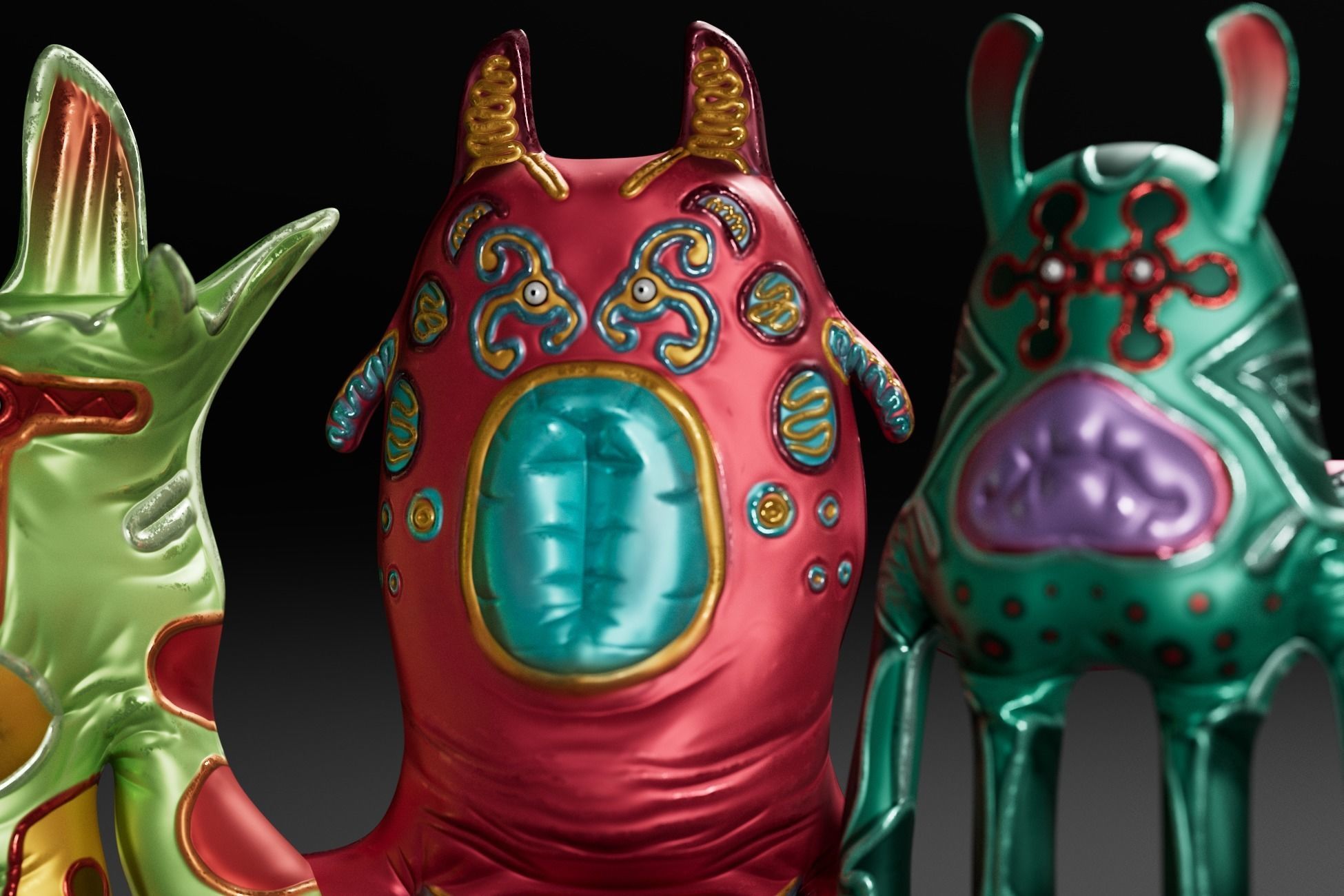 Spooky Mascot Toys - Game Ready Low Poly Horror Assets Low-poly 3D model_4