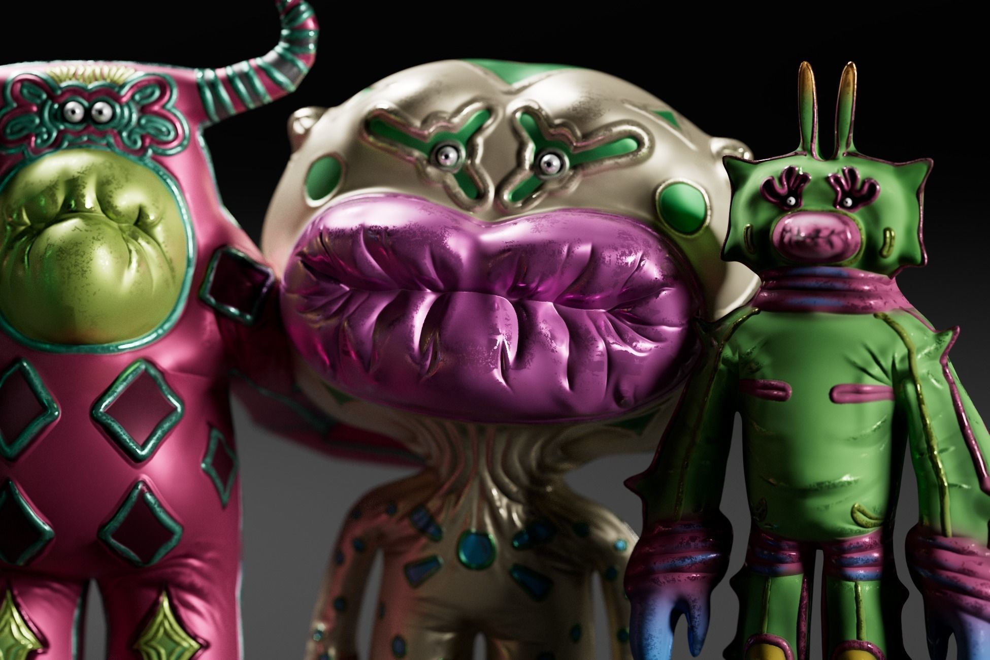 Spooky Mascot Toys - Game Ready Low Poly Horror Assets Low-poly 3D model_7