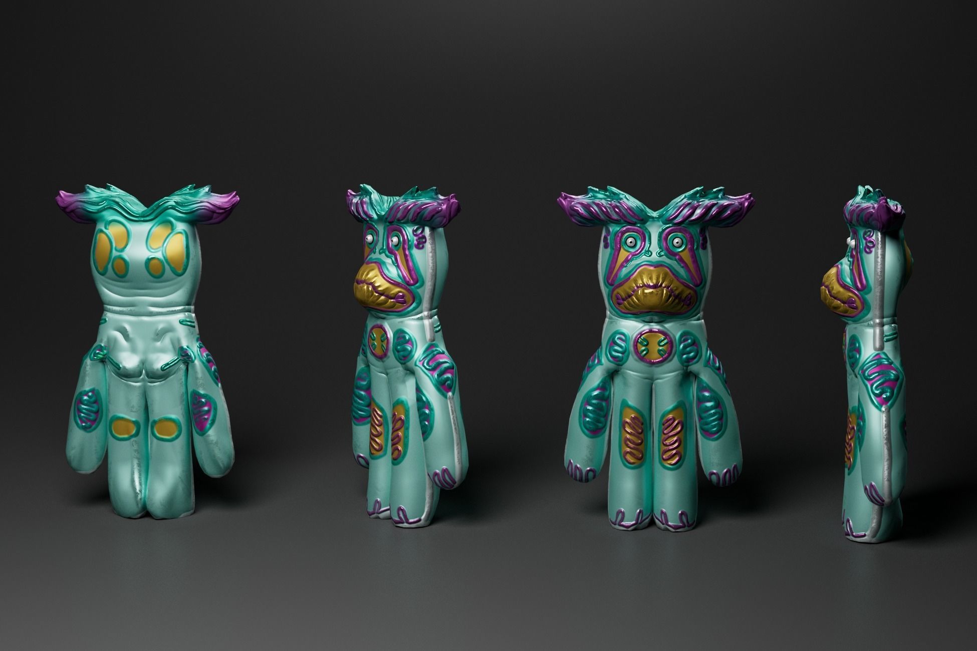 Spooky Mascot Toys - Game Ready Low Poly Horror Assets Low-poly 3D model_10