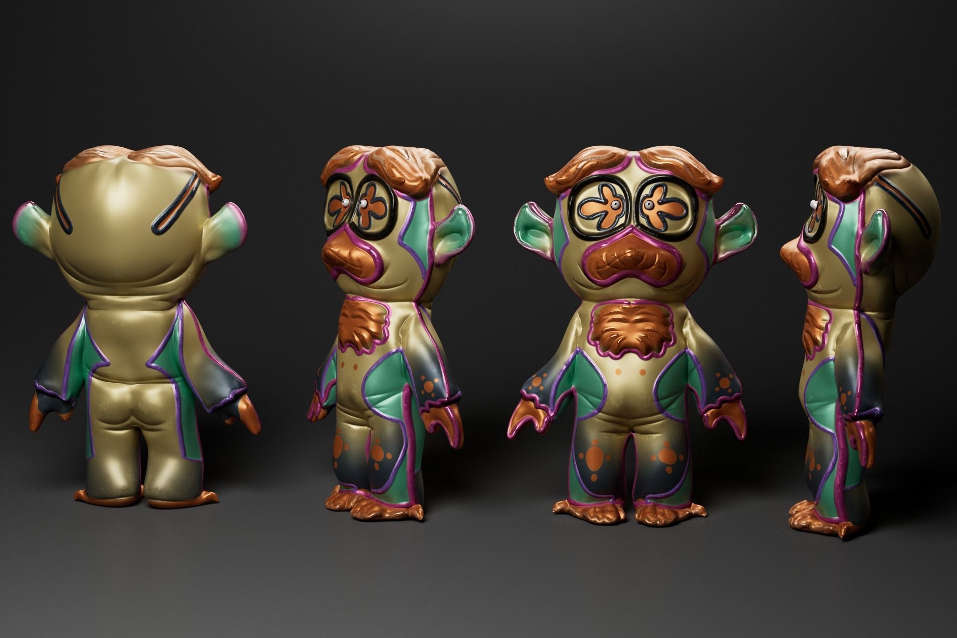 Spooky Mascot Toys - Game Ready Low Poly Horror Assets Low-poly 3D model_12