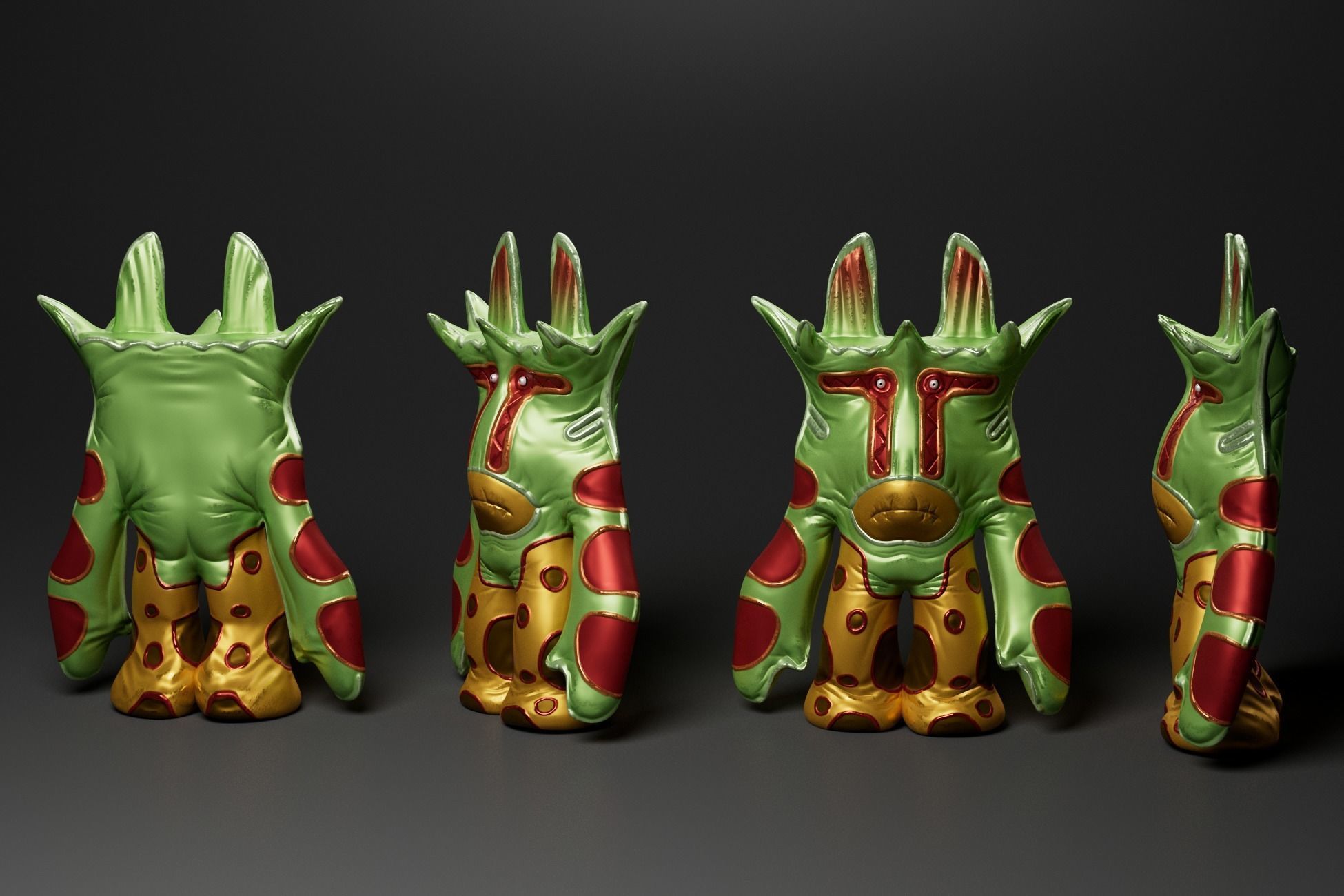 Spooky Mascot Toys - Game Ready Low Poly Horror Assets Low-poly 3D model_13