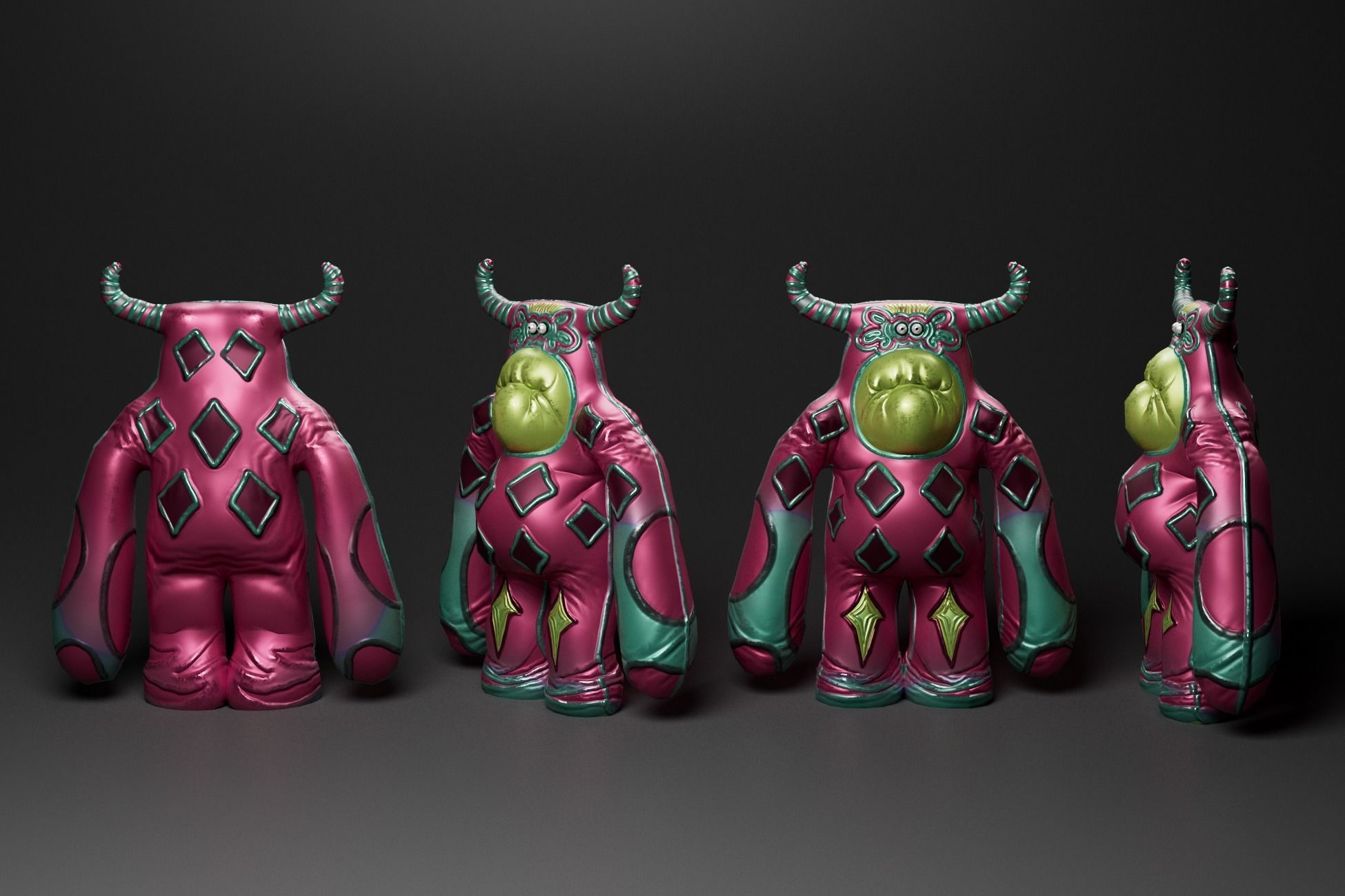 Spooky Mascot Toys - Game Ready Low Poly Horror Assets Low-poly 3D model_1