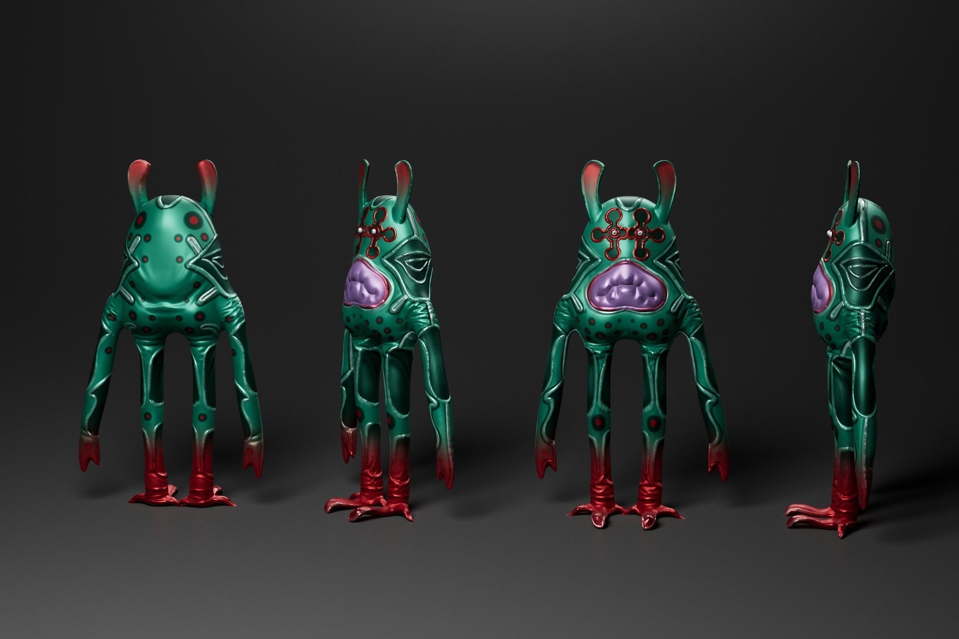 Spooky Mascot Toys - Game Ready Low Poly Horror Assets Low-poly 3D model_14