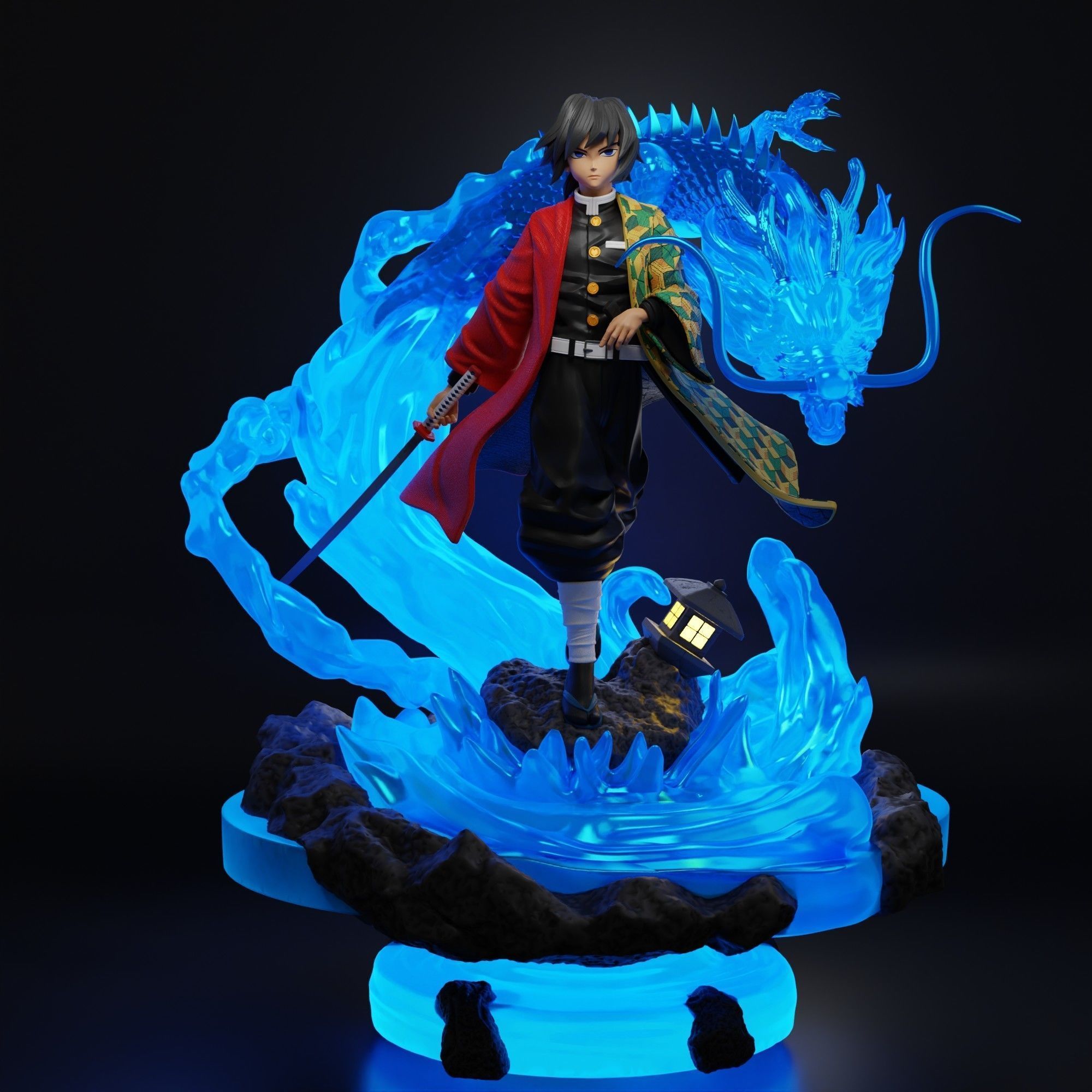 Giyu Tomioka - DEMON SLAYER - Kimetsu no Yaiba 3D print model_1