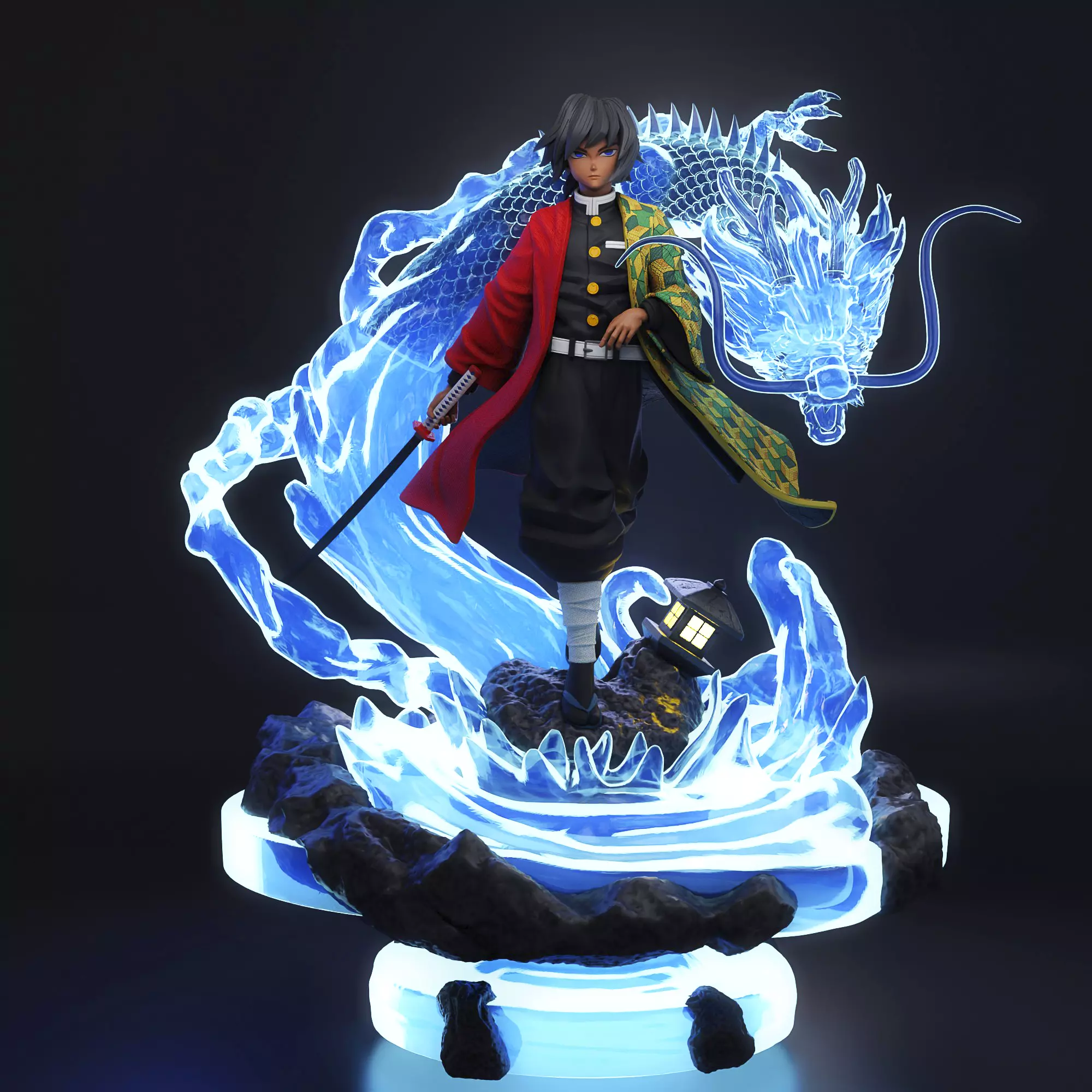 Giyu Tomioka - DEMON SLAYER - Kimetsu no Yaiba 3D print model_0