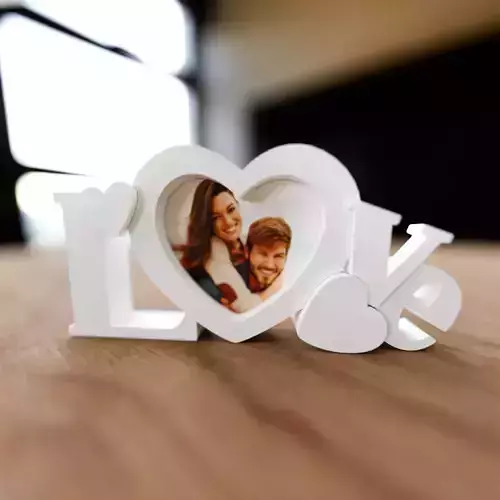 3D Love Frame STL File