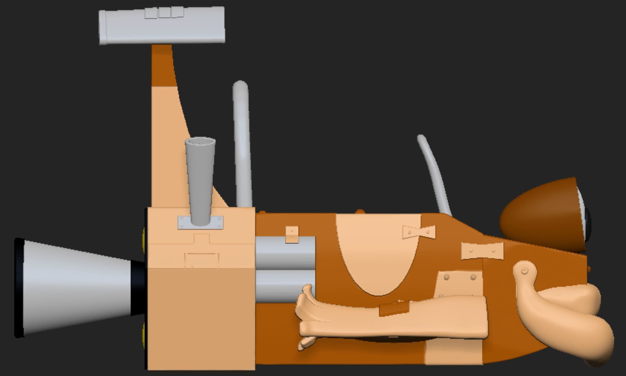 Rickety Rocket - Buggy a jato 3D print model_2