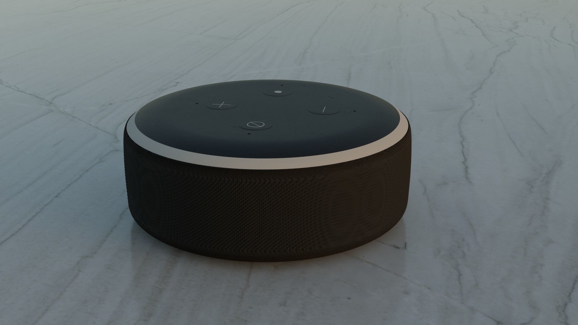 Alexa echo dot 3 3D model_1