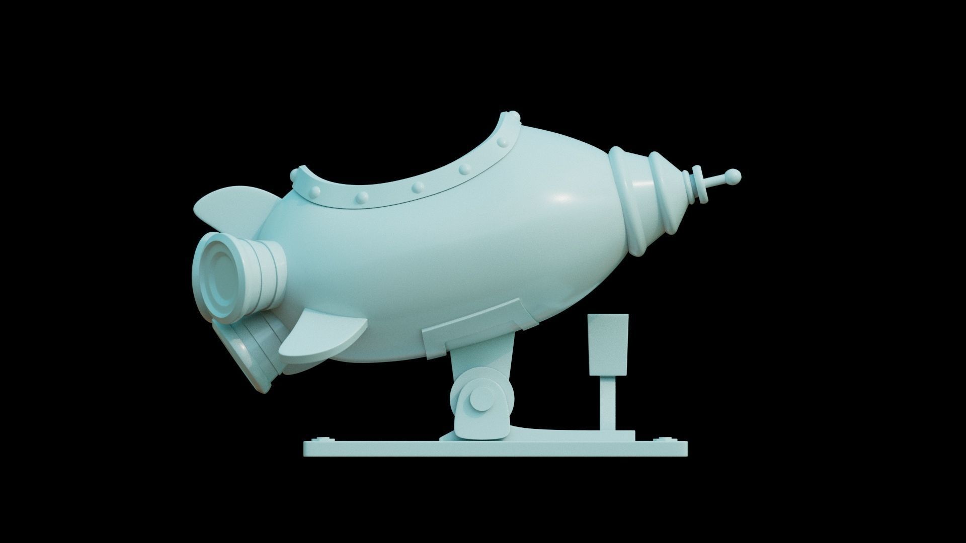 Rocket Lilo y Stitch Low-poly 3D model_5