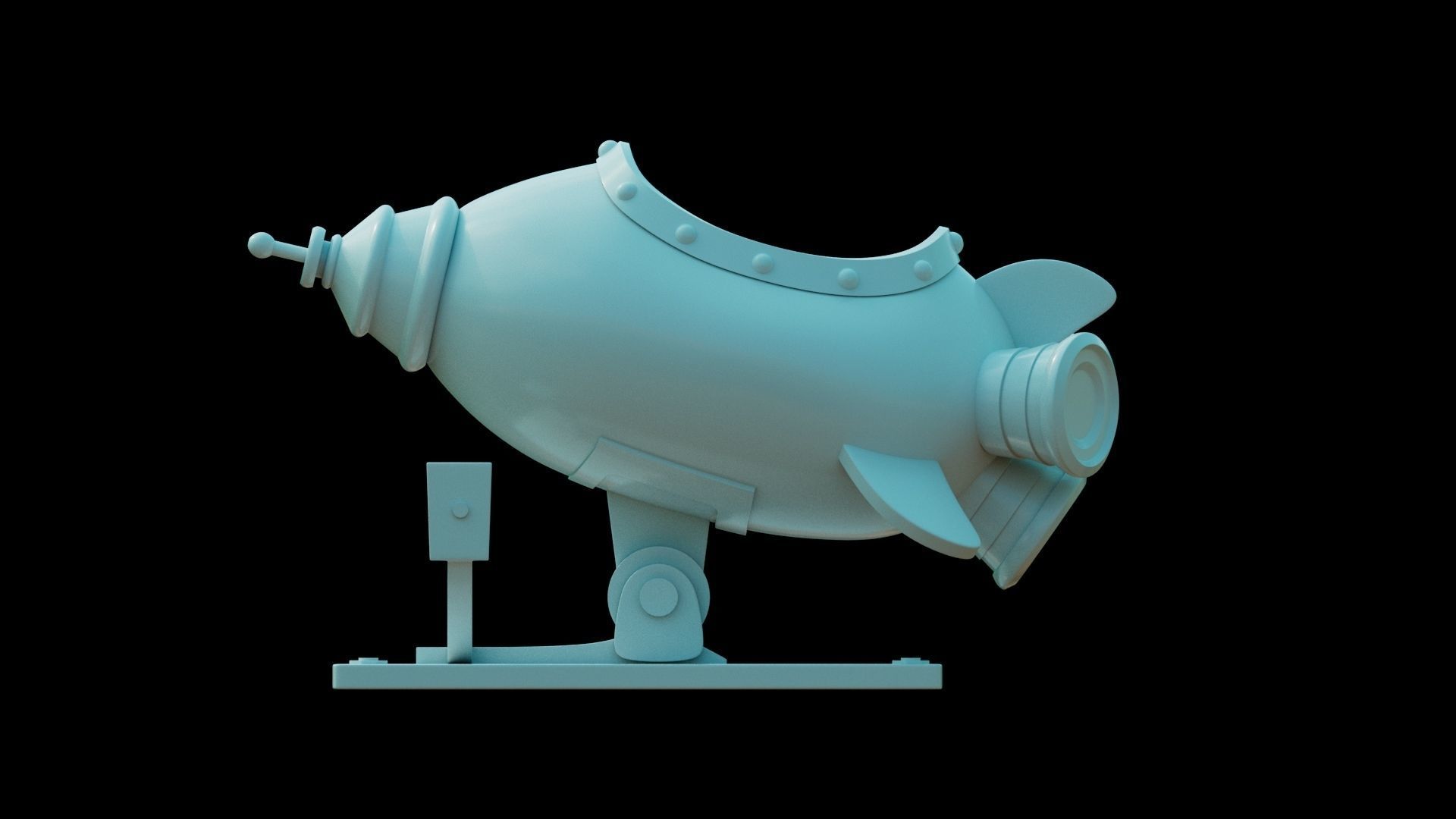 Rocket Lilo y Stitch Low-poly 3D model_6
