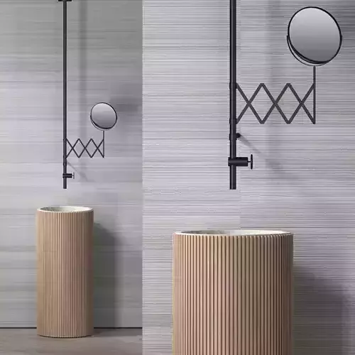 Adda Freestanding Basin  Low-poly 3D model