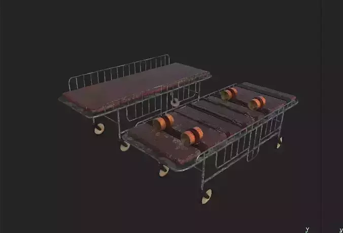 Hospital Bed 3D model