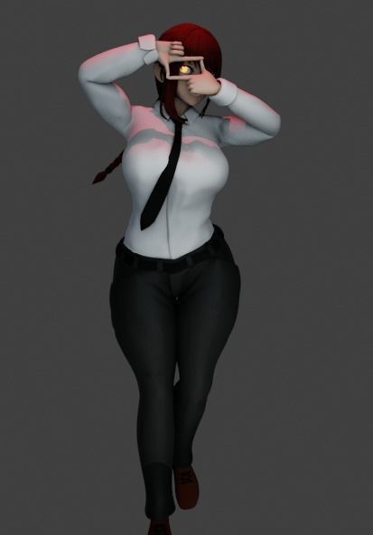 Makima ChainsawMan 3D NSFW Animation 3D model_6