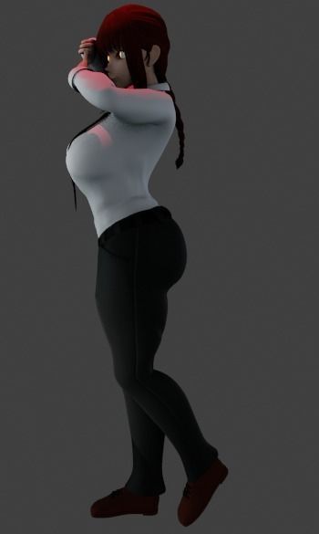 Makima ChainsawMan 3D NSFW Animation 3D model_7