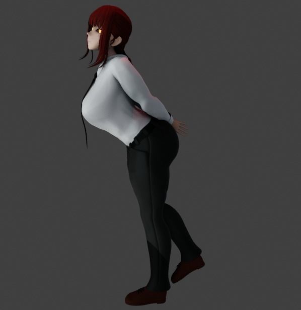 Makima ChainsawMan 3D NSFW Animation 3D model_4