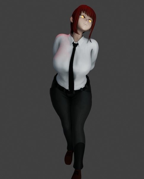 Makima ChainsawMan 3D NSFW Animation 3D model_2