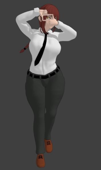 Makima ChainsawMan 3D NSFW Animation 3D model_9