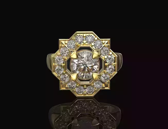 Fancy earrings with gems