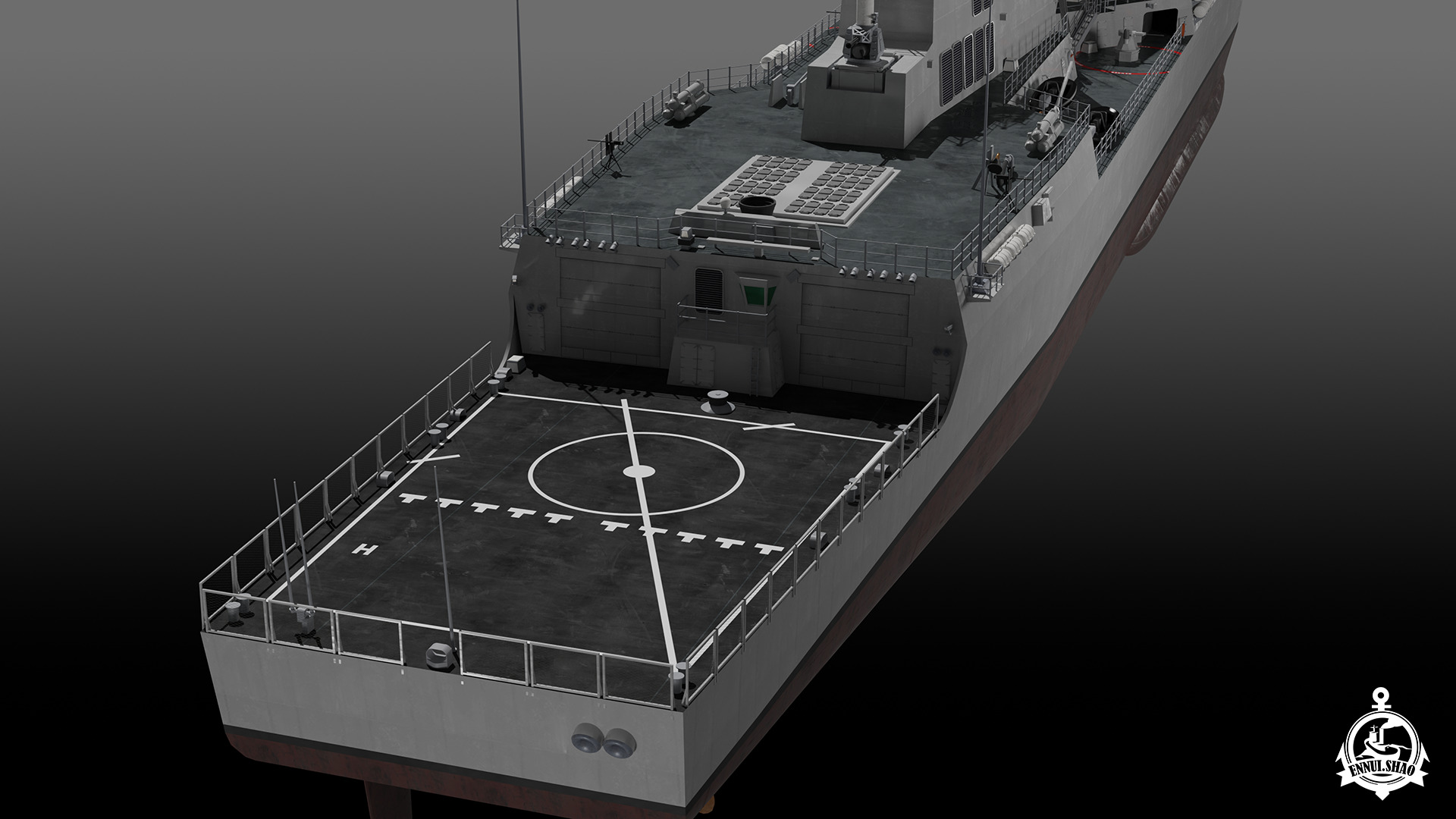 USS Jack H Lucas - Arleigh Burke Flight III 3D model_13