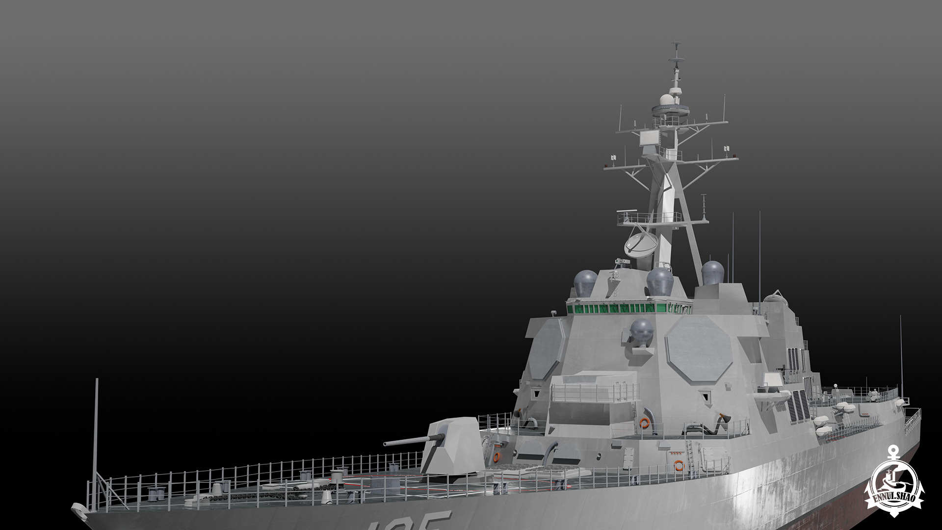 USS Jack H Lucas - Arleigh Burke Flight III 3D model_15
