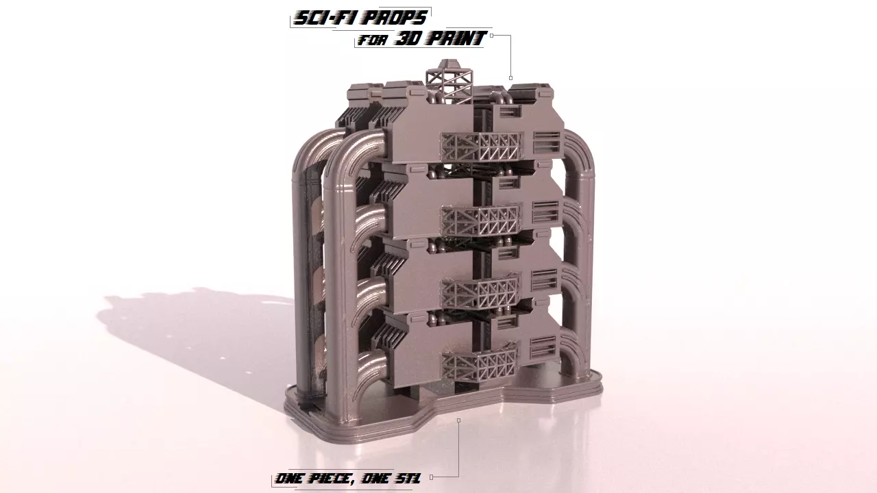 SCI-FI PROPS for 3Dprint 3D print model