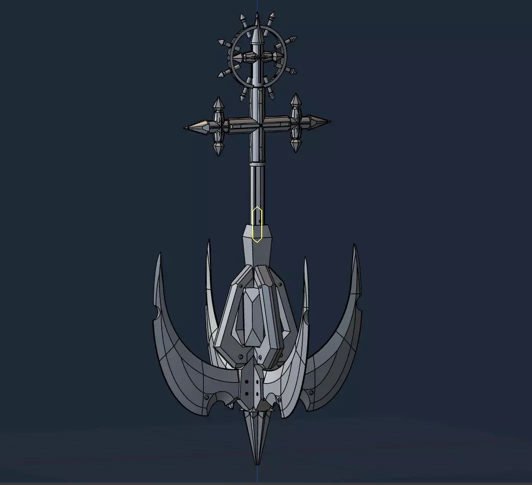 Ulpian Anchor from Arknights Updated 3D print model_0