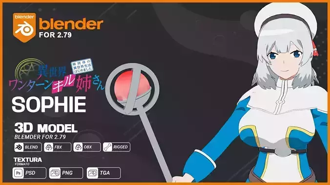 Sophie  - Isekai One Turn Kill Nee-san 3D model Sophie  - Isekai One Turn Kill Nee-san 3D model