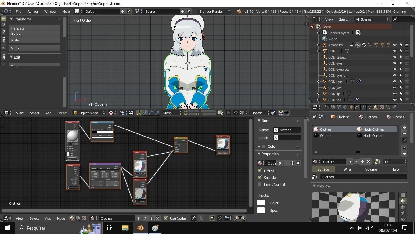 Sophie  - Isekai One Turn Kill Nee-san 3D model_17