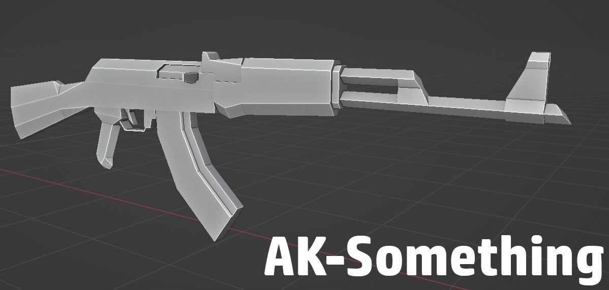 LOW POLY WEAPON PACK with Variants and Attachments Low-poly 3D model_3