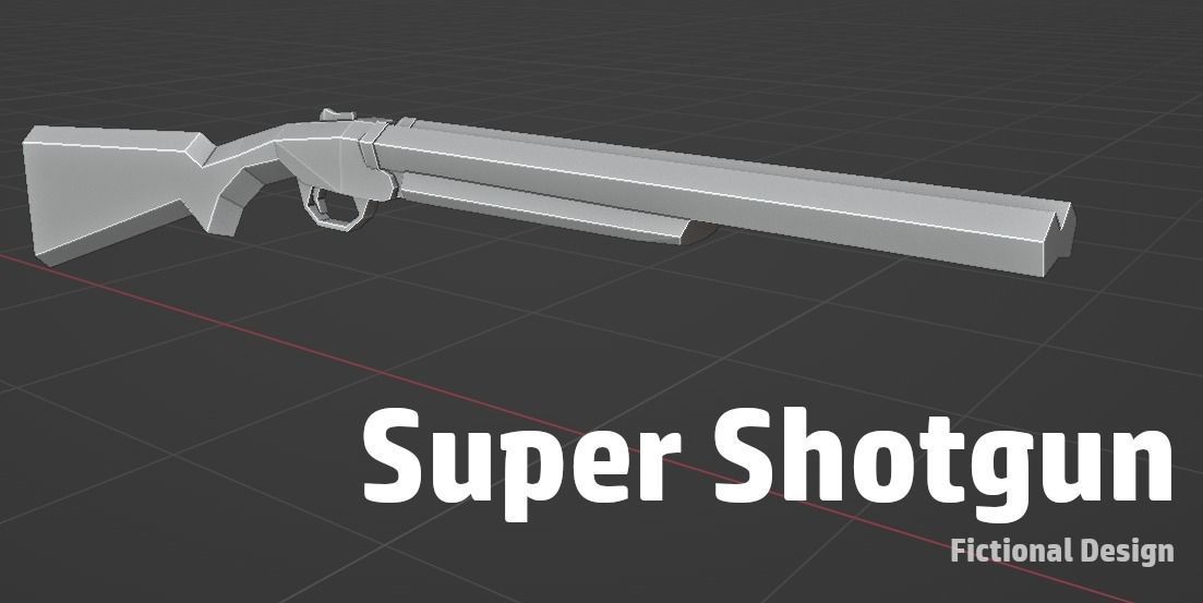 LOW POLY WEAPON PACK with Variants and Attachments Low-poly 3D model_23