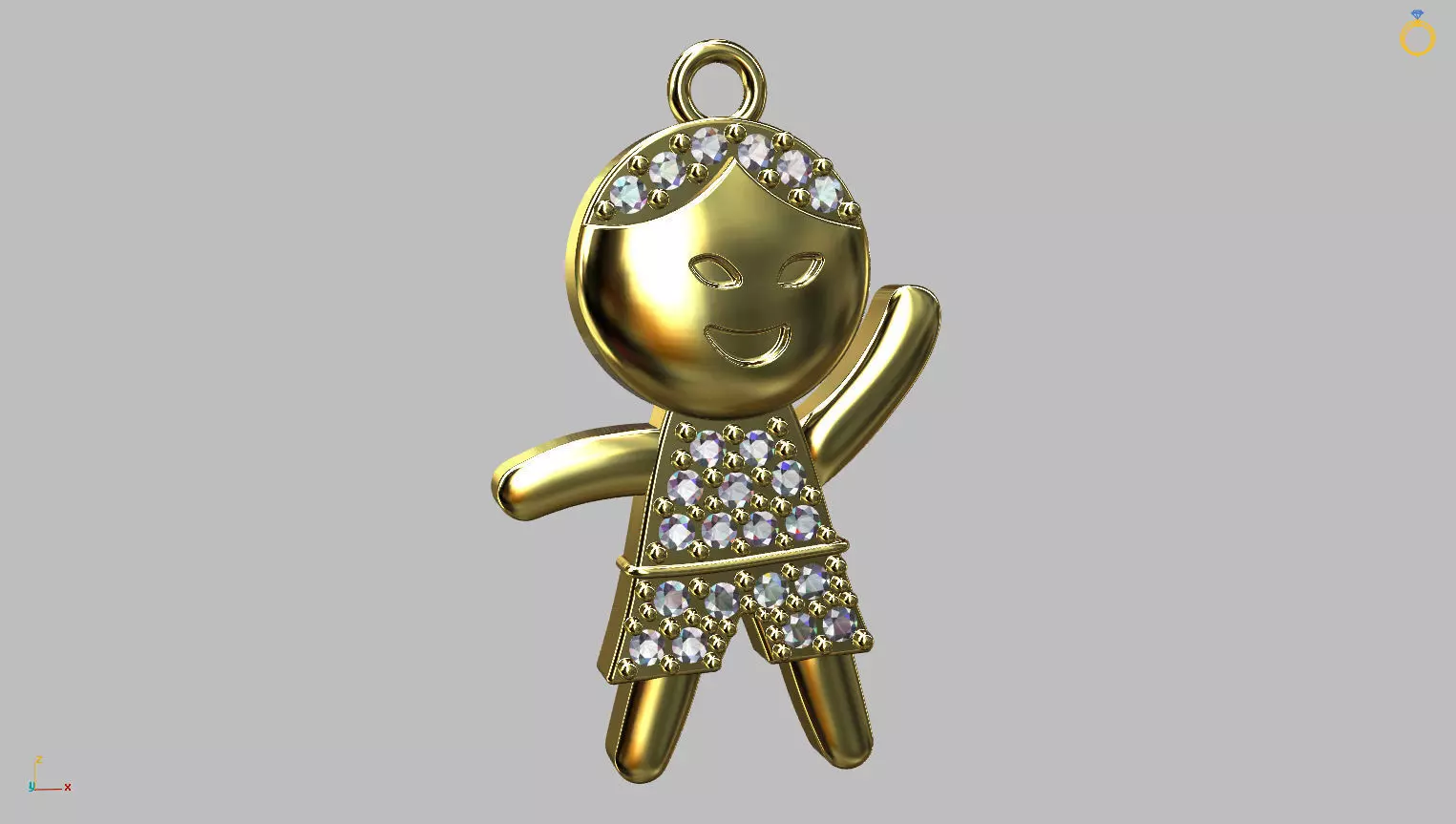 Little Boy Pendant 3D print model