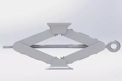 Car jack 3D print model_0