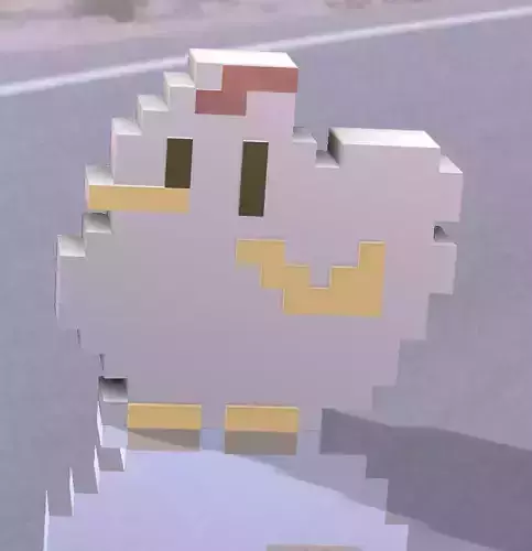 Stardew Valley Chicken Logo Free 3D print model