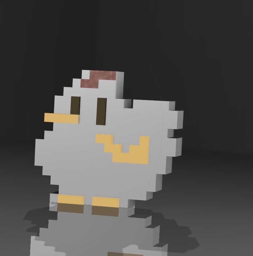 Stardew Valley Chicken Logo Free 3D print model_5