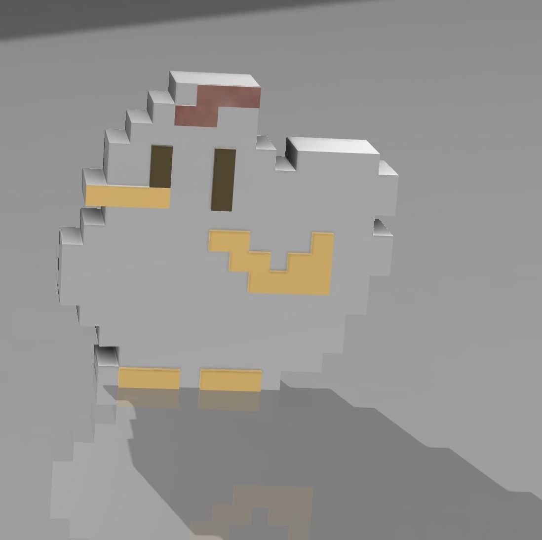 Stardew Valley Chicken Logo Free 3D print model_3
