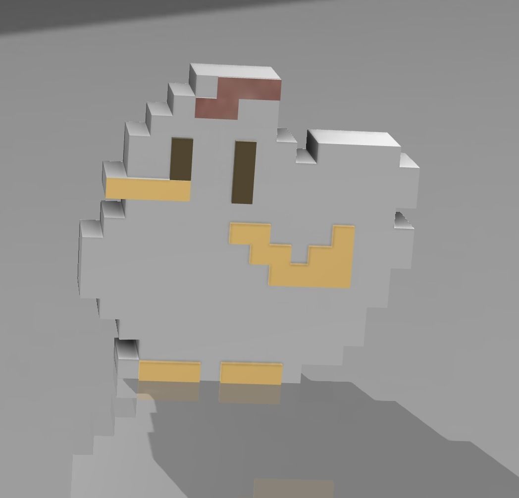 Stardew Valley Chicken Logo Free 3D print model_4