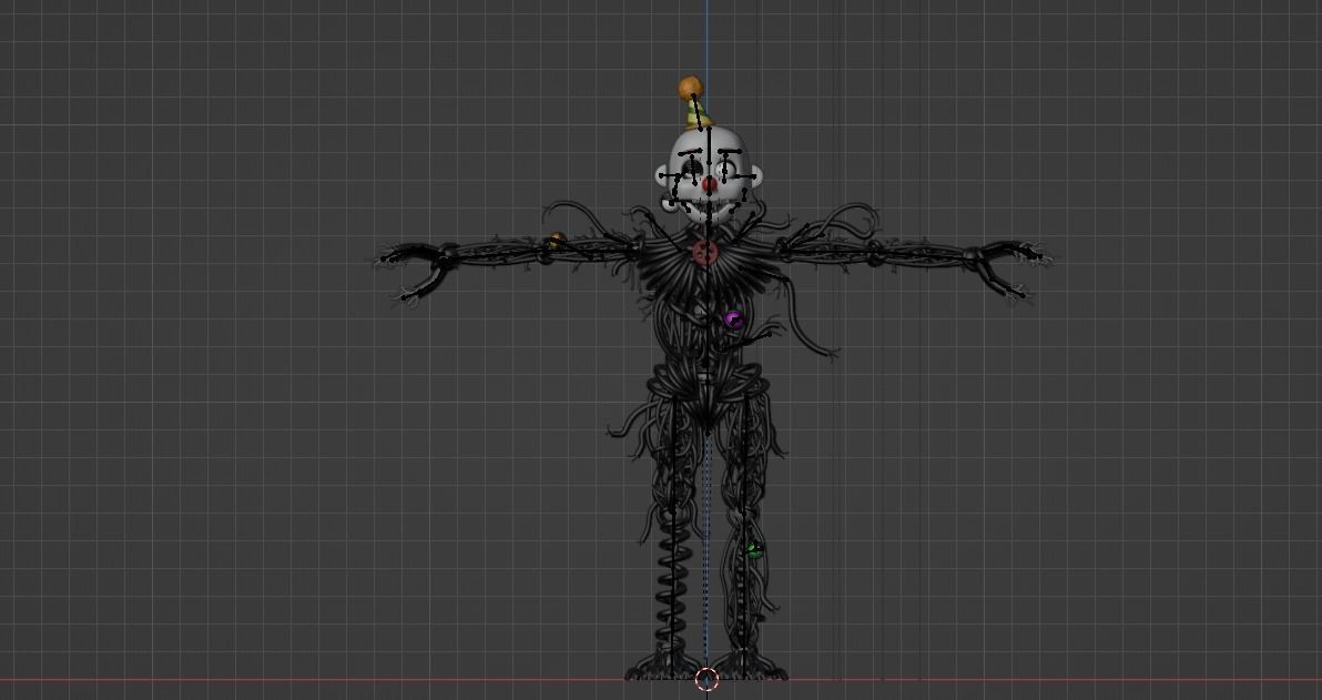 Ennard - FNAF Sister Location Low-poly 3D model_4
