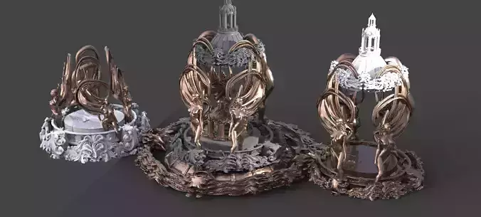 Art Deco Victorian fantasy architecture collection