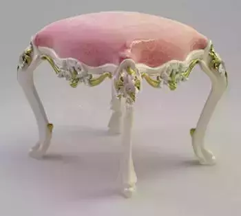 Classic Victorian Furniture Collection Low-poly 3D model