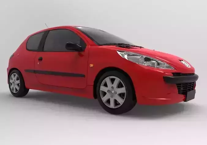 Peugeot 207 Compact 3P interior 3D model