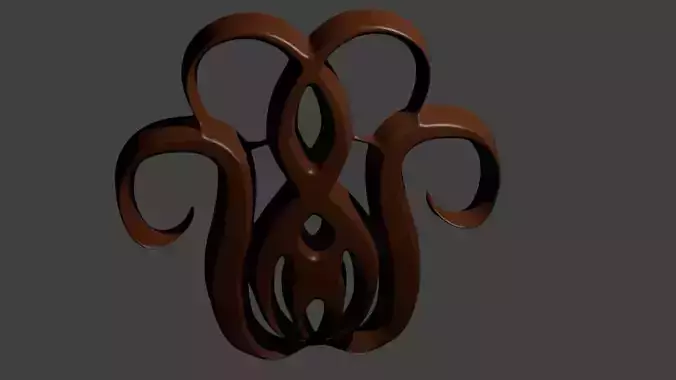 3D model of a wooden item