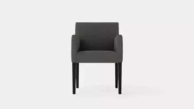 Madison dining chair with armrests black