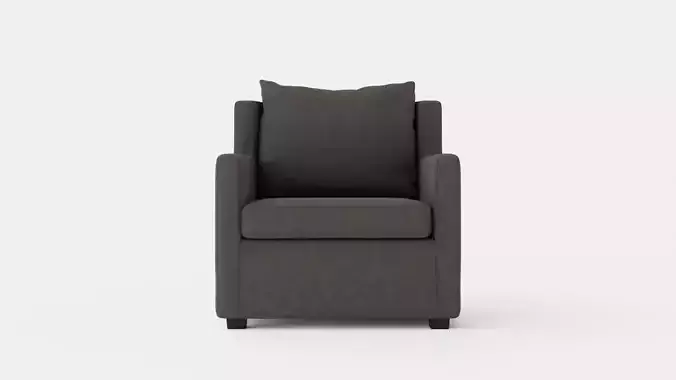 Braveheart Armchair Low-poly 3D model