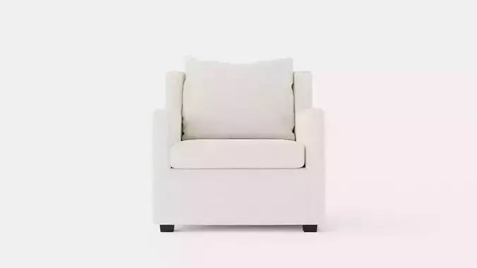 Lenox Armchair Low-poly 3D model