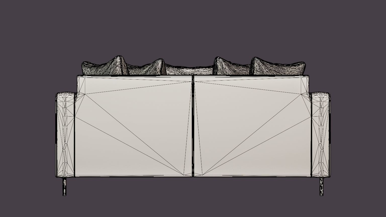 Crosby Daybed Low-poly 3D model_5