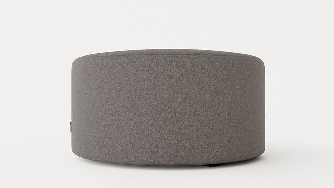Edison pouf Low-poly 3D model