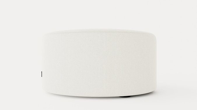 Edison pouf Low-poly 3D model