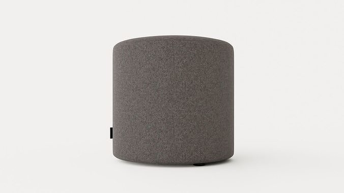 Edison pouf Low-poly 3D model