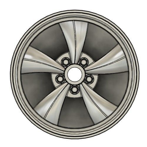 AMERICAN RACING 105M TORQUE M RIMS FOR DIECAST 64 SCALE 3D print model_1