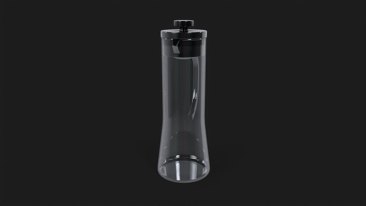 Glass Infuser Pitcher Low-poly 3D model_4